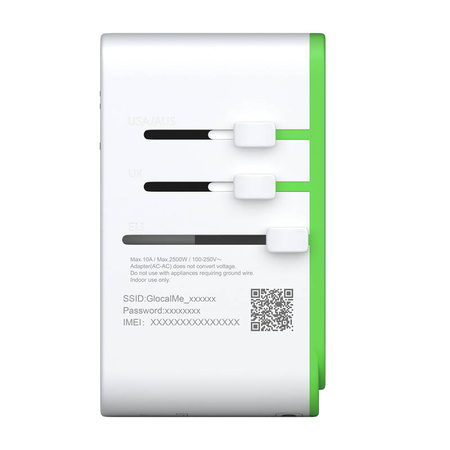 GLOCALME ADAPTER ROAMPLUG 4G LTE WIFI Z CLOUD SIM DO TELEFONÓW Z INTERNETEM