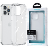Joyroom Defender Series etui pokrowiec do iPhone 14 Pro pancerna obudowa z haczykami podstawką przezroczysty (JR-14H2)