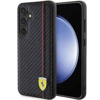FERRARI ETUI CASE HARDCASE DO SAMSUNG GALAXY S24+ S926 CARBON PRINTED LINE