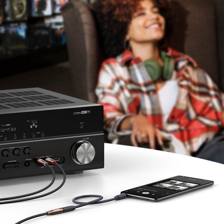 Ugreen kabel przewód audio 3,5 mm mini jack (żeński) - 2RCA (męski) 2m brązowy (AV198 50131)