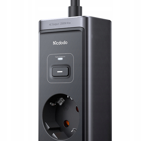 MCDODO ŁADOWARKA SIECIOWA LISTWA ZASILAJĄCA GAN TYP C 6X USB-C USB AC 1,5M