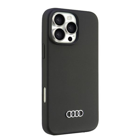 AUDI ETUI SILIKONOWE CASE POKROWIEC DO IPHONE 16 PRO MAX 69 CZARNY HARDCASE