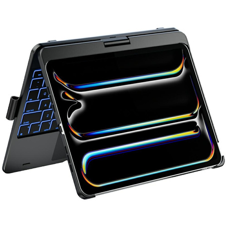 Etui Typecase Flexbook Touch z klawiaturą do iPad Pro 11" 2024/2025 czarny
