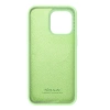 Silikonowe etui Nillkin CamShield Silky Silicone Case do iPhone 15 Pro z osłoną na aparat - miętowe