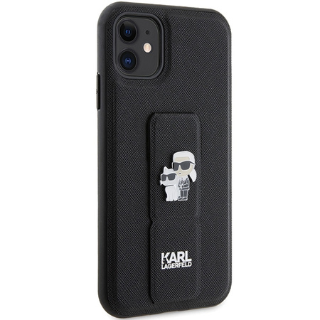 KARL LAGERFELD ETUI DO IPHONE XR 6.1 SAFFIANO KARL CHOUPETTE GRIPSTAND PINS