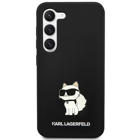 Etui Karl Lagerfeld KLHCS23MSNCHBCK S23+ S916 hardcase - czarne Silicone Choupette