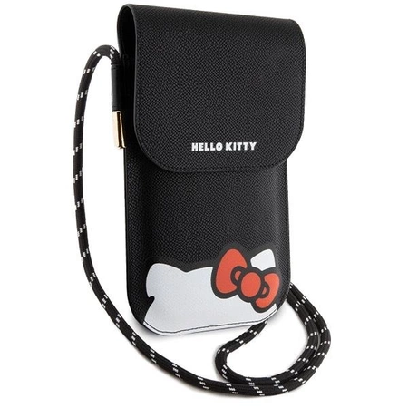 Torebka Hello Kitty Leather Hiding Kitty Cord - czarna