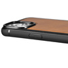 iCarer Leather Oil Wax etui pokryte naturalną skórą do iPhone 14 Plus (kompatybilne z MagSafe) brązowy (WMI14220719-TN)