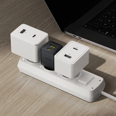 BASEUS ŁADOWARKA SIECIOWA 20W USB-C USB-A DO TELEFONÓW I URZĄDZEŃ SZYBKIE
