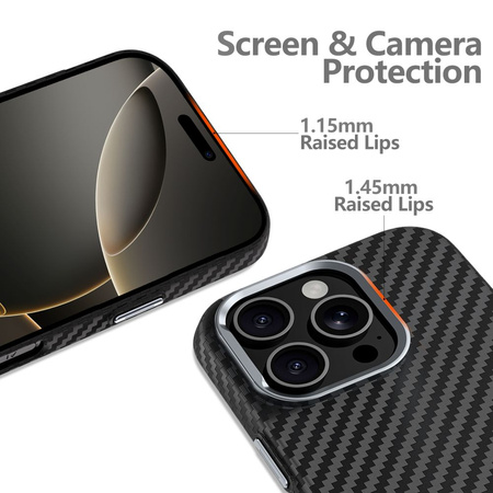 TECH-PROTECT CASE CARBON DO MAGSAFE IPHONE 16 PRO MAX MAGNETYCZNY POKROWIEC
