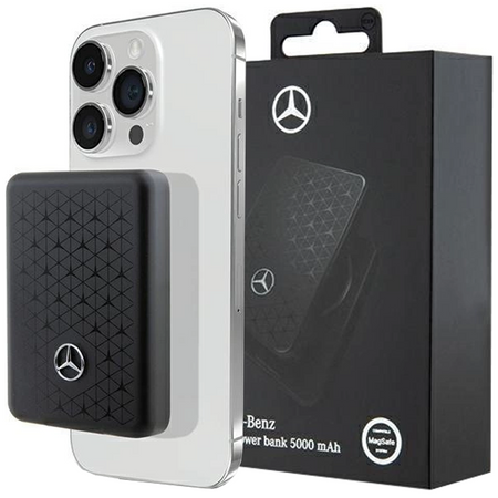 Powerbank Mercedes Stars Pattern MagSafe 5W 3000mAh - czarny