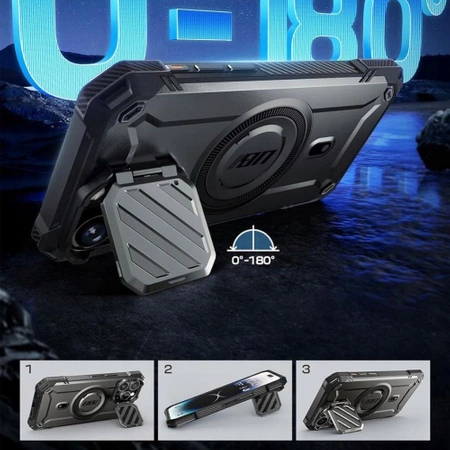 Etui Supcase UB XT Mag z MagSafe na iPhone 15 Pro - czarne