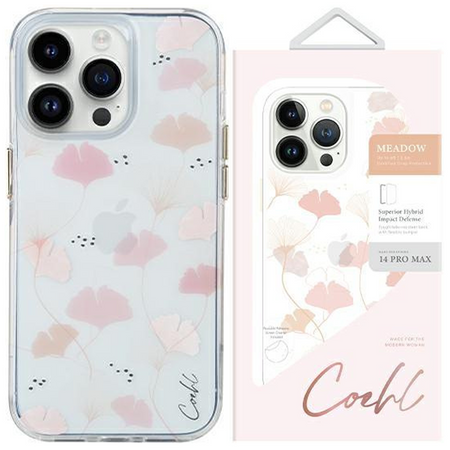 UNIQ etui Coehl Meadow iPhone 14 Pro Max 6,7" różowy/spring pink
