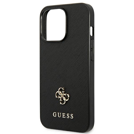 GUESS ETUI DO IPHONE 13 PRO 13 6,1 HARDCASE SAFFIANO Z MAŁYM LOGO METALOWYM