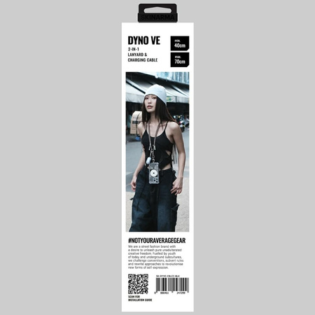 Uniwersalna smycz do telefonu kabel 2w1  Skinarma Dyno Ve USB-C/USB-C czerwony