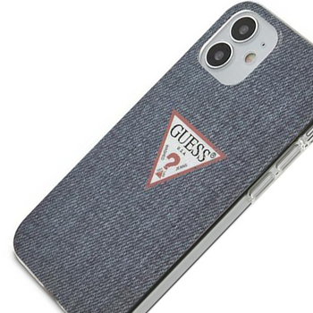 Guess GUHCP12SPCUJULDB iPhone 12 mini 5,4" granatowy/dark blue hardcase Jeans Collection