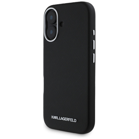 KARL LAGERFELD ETUI DO IPHONE 16 SAFFIANO FULL WRAPPED Z LOGO DO MAGSAFE
