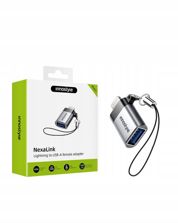 INNOSTYLE ADAPTER PRZEJŚCIÓWKA USB-A 3.0 DO LIGHTNING IPHONE IPAD 3A OTG