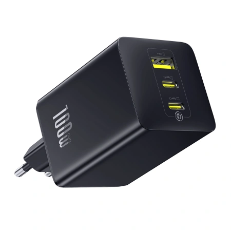 Ładowarka sieciowa Baseus EnerFill FE11 100W 2 x USB-C + USB-A - czarna