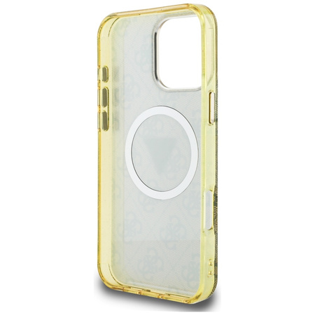 GUESS ETUI IML METAL GLITTER DO IPHONE 16 PRO Z MAGNETYCZNĄ FUNKCJĄ