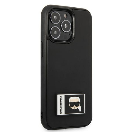 Karl Lagerfeld KLHCP13L3DKPK iPhone 13 Pro / 13 6,1" czarny/black hardcase Ikonik Patch