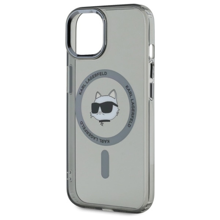 KARL LAGERFELD ETUI DO MAGSAFE DO IPHONE 15 6.1 HARDCASE Z LOGO CHOUETTE