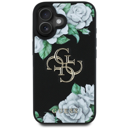 GUESS POKROWIEC ETUI GRINDED ROSES 4G LOGO DO IPHONE 16 MAGNETYCZNE OCHRONA