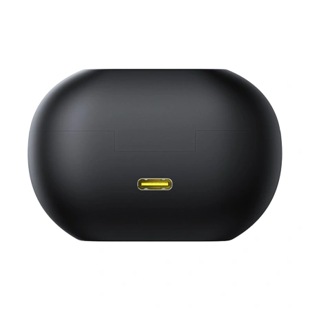 Słuchawki Baseus Bass 15 Clip OWS bezprzewodowe z kablem Baseus Simple USB-C 3A 30cm - czarne
