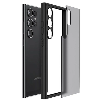 Etui Spigen Ultra Hybrid na Samsung Galaxy S24 Ultra - przezroczysto-czarne