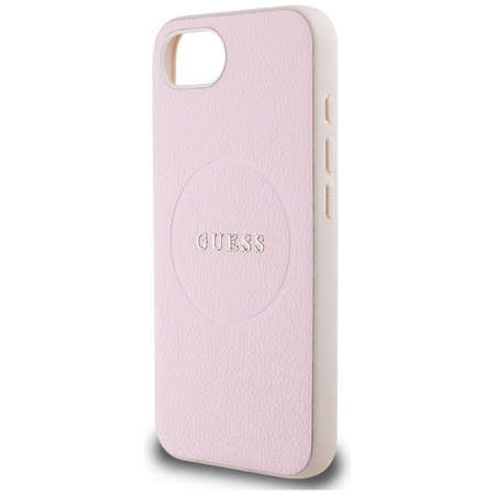 GUESS ETUI GRAINED RING DO MAGSAFE DO IPHONE 16E Z WYTRZYMAŁYM MATERIAŁEM