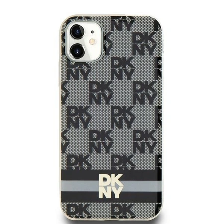 DKNY HARDCASE ETUI DO IPHONE 11 XR 6.1 DO MAGSAFE STRIPES CHECKERED PATTERN
