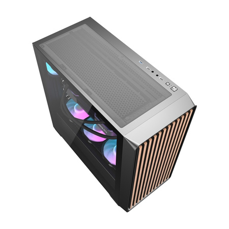 Obudowa komputerowa Darkflash DS900WD (czarna) + 4 wentylatory