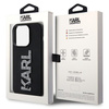KARL LAGERFELD POKROWIEC HARDCASE 3D RUBBER Z LOGO DO IPHONE 15 PRO GLITTER