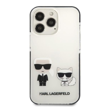 Etui Karl Lagerfeld KLHCP13LTPEKCW na iPhone 13 Pro / 13 hardcase - białe Karl&Choupette