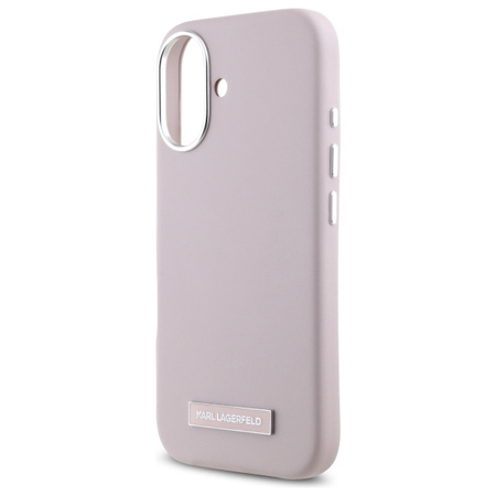 KARL LAGERFELD ETUI DO IPHONE 16 6.1 DO MAGSAFE Z FW METAL PLATE HARDCASE