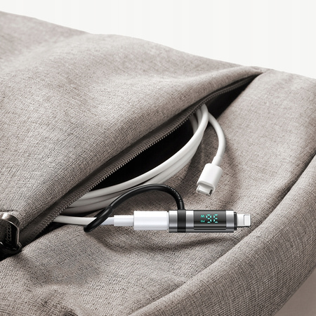 MCDODO ADAPTER PRZEJŚCIÓWKA USB-C USB TYP C DO LIGHTNING IPHONE 36W MIERNIK