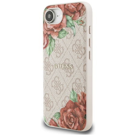 GUESS ETUI CASE MAGNETYCZNE DO IPHONE 16E DO MAGSAFE 4G Z KWIATOWYM PRINTEM