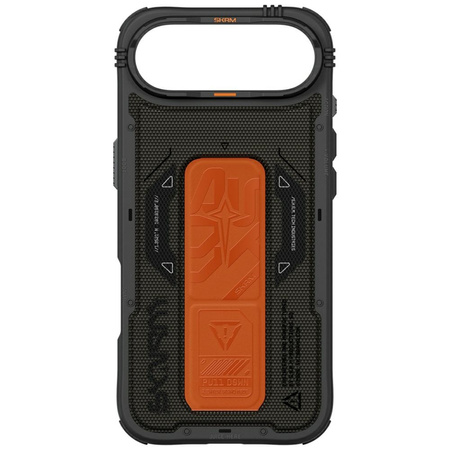 Etui Skinarma Phantom do iPhone Air      Magnetic Charging + Grip Stand oliwkowy