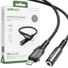 Acefast kabel audio MFI Lightning - 3,5mm mini jack (żeński) 18cm, AUX czarny (C1-05 black)