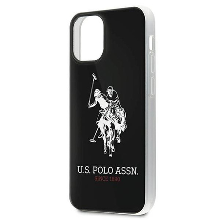 Etui U.S. Polo Assn. Shiny Big Logo na iPhone 12 mini - czarne Shiny Big Logo