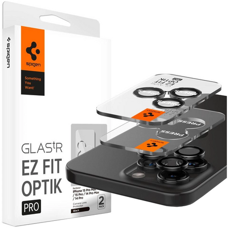 SPIGEN OSŁONA DO APARATU IPHONE 14 PRO PRO MAX 15 PRO 16 PRO GLAS.TR 2-PACK