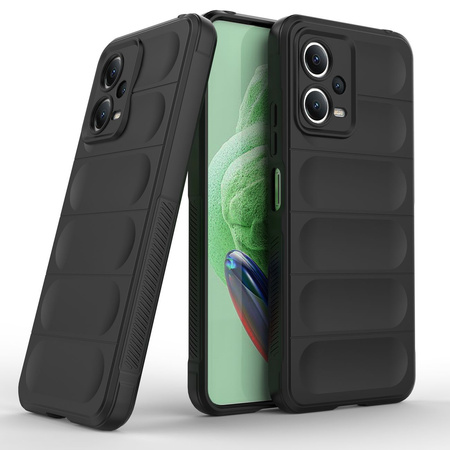 Magic Shield Case etui do Xiaomi Redmi Note 12 5G / Poco X5 5G elastyczny pancerny pokrowiec czarne