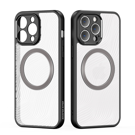 Pancerne etui iPhone 14 Pro kompatybilne z MagSafe Dux Ducis Aimo Mag - czarne