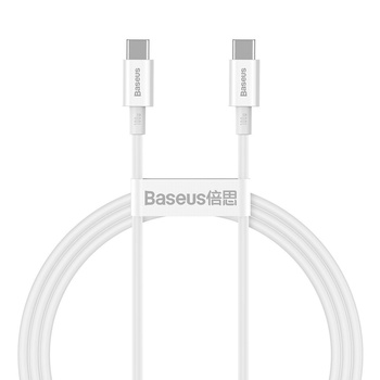 BASEUS KABEL PRZEJŚCIÓWKA USB-C DO USB-C 100W PD DO TELEFONÓW I LAPTOPÓW 1M