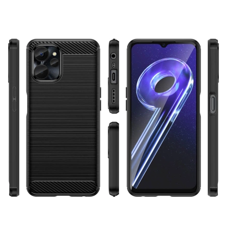 HURTEL CARBON CASE ETUI DO REALME 10 5G REALME 9I 5G ELASTYCZNY SILIKONOWY