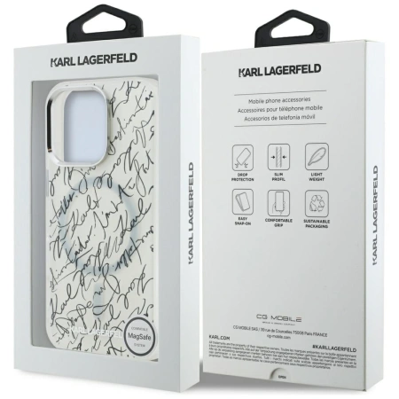 KARL LAGERFELD ETUI IML KARL SCRIPT PATTERN MAGSAFE DO IPHONE 16 PRO MAX