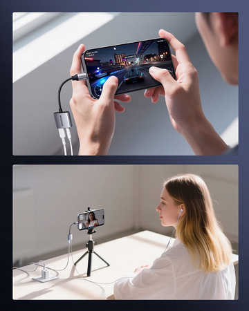 INNOSTYLE ADAPTER USB-C MINI JACK 3,5 PRZEJŚCIÓWKA KABEL AUX DO SAMSUNG DAC