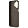 Etui Guess 4G Stripe MagSafe do iPhone 17 brązowy