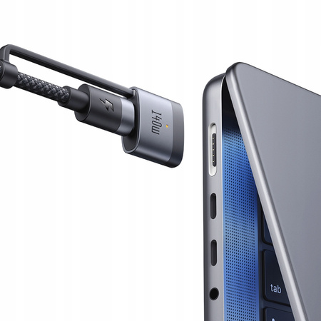 MCDODO KABEL DO ZASILACZA ŁADOWANIA MACBOOK AIR PRO USB-C MAGSAFE 3 140W 2M