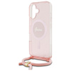 GUESS ETUI HARDCASE DO IPHONE 16 6.1 CROSSBODY CORD SCRIPT DO MAGSAFE